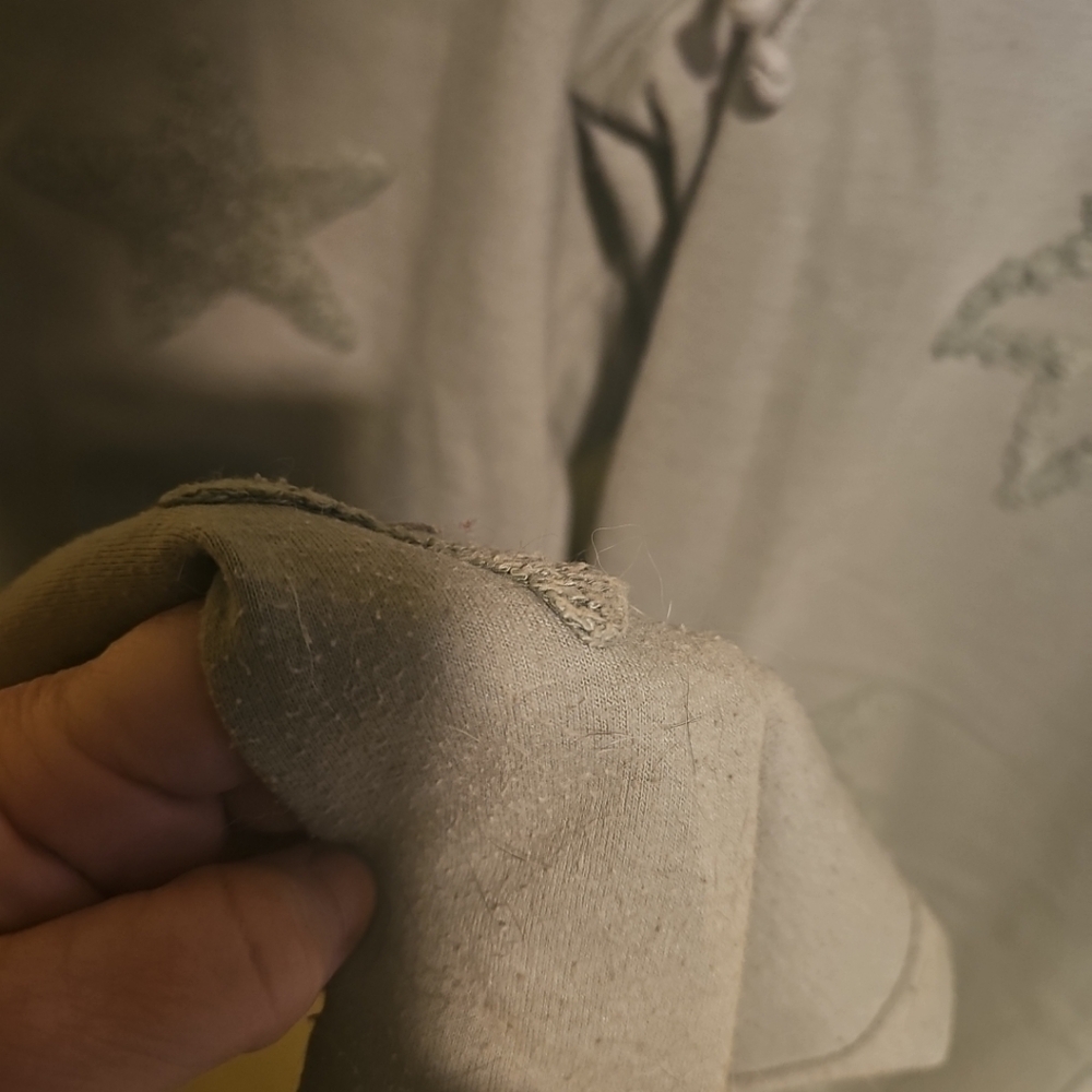 Pink Rose Junior Size Medium Sage Green Stars Jogger Comfy Sweatpants - Picture 6 of 10